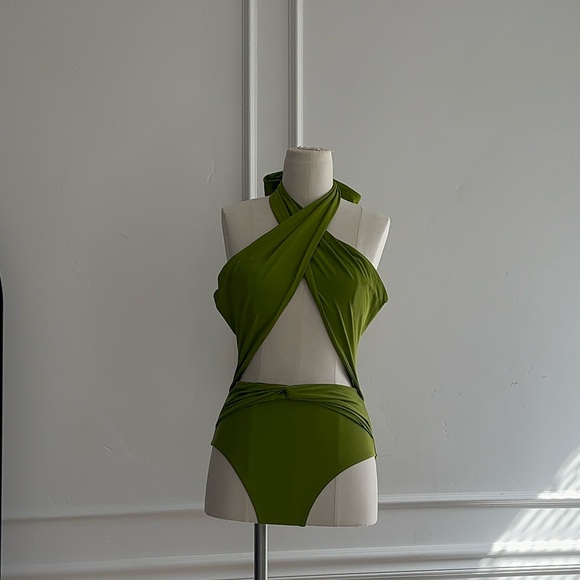 AMINA OLIVE ONE PIECE SWIMSUIT - Picture 5 of 6